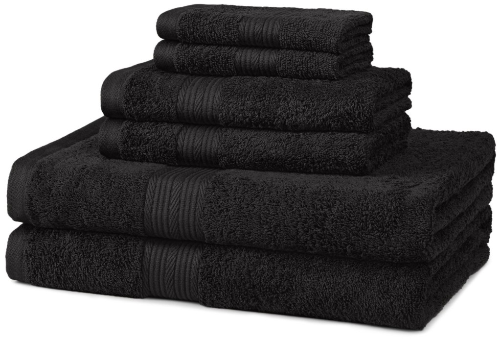 black towels